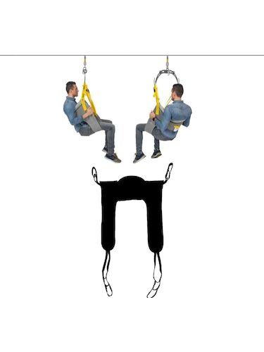 Padded Toileting Patient Lift Sling