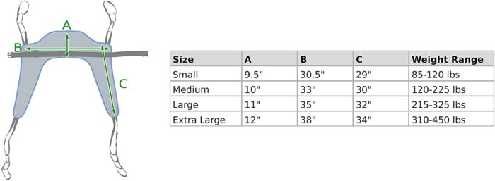 Deluxe Padded Toileting Patient Lift Sling